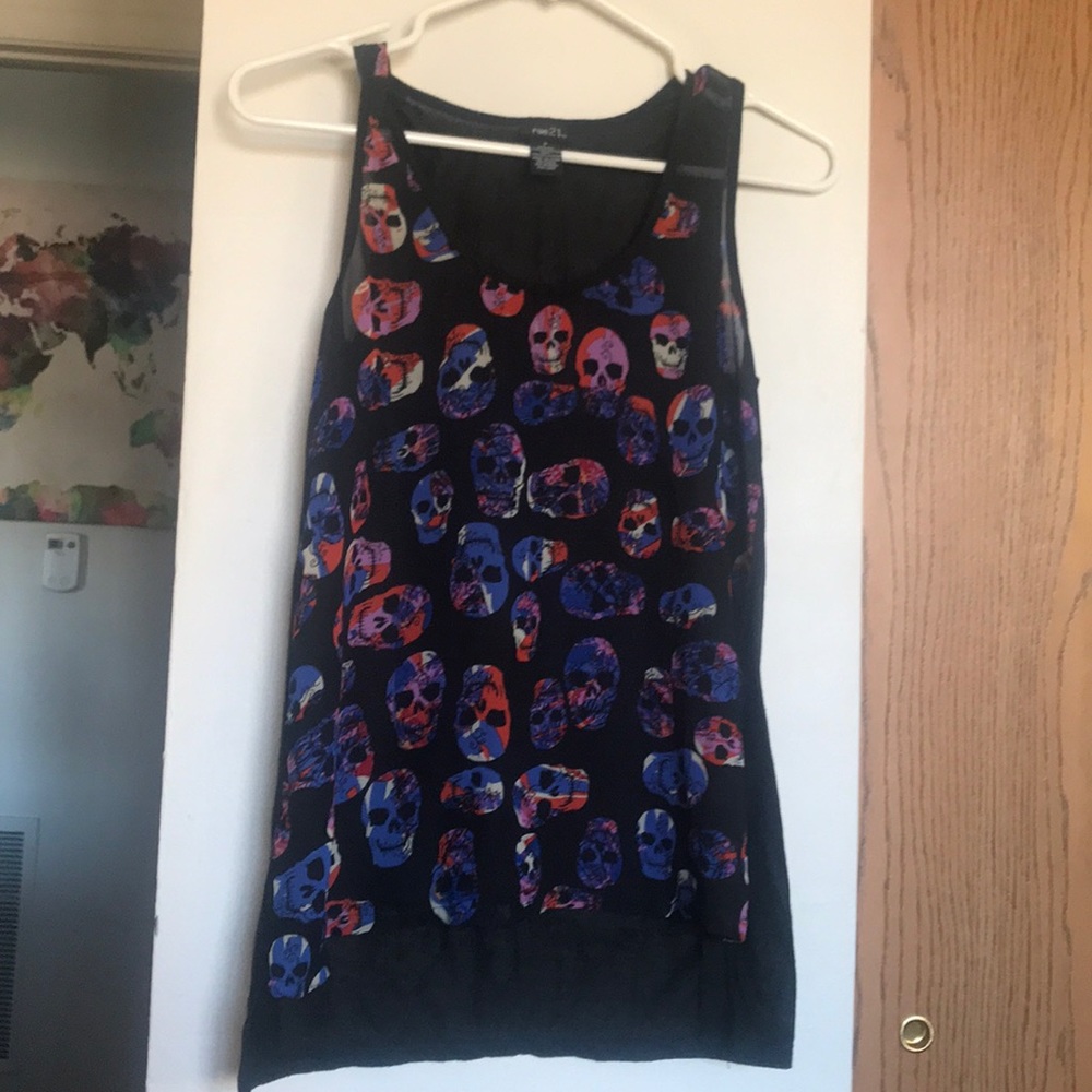 Skull tank top