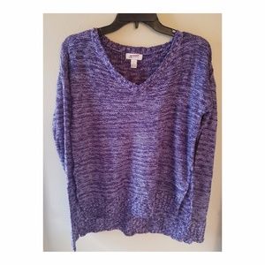 SOLD!!NWOT Purple Long Sleeve V-Neck Sweater