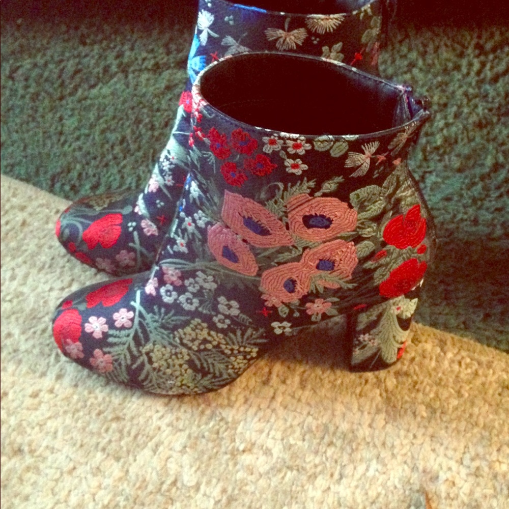 Beautiful  floral booties