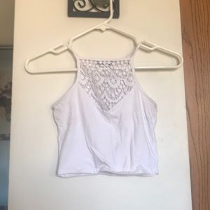 White crochet top