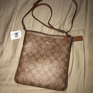 NWT Brown Coach crossbody purse
