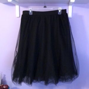 Charlotte Russe Black Tulle Skirt