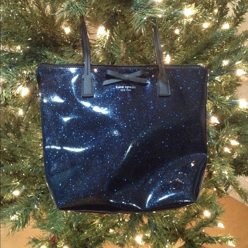 Sparkly blue Kate Spade bag