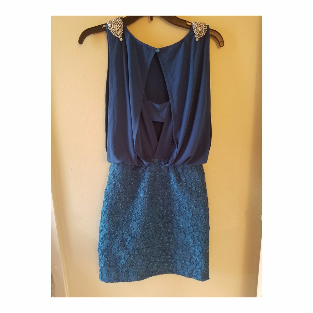 NWOT Blue Dress - Picture 4 of 5