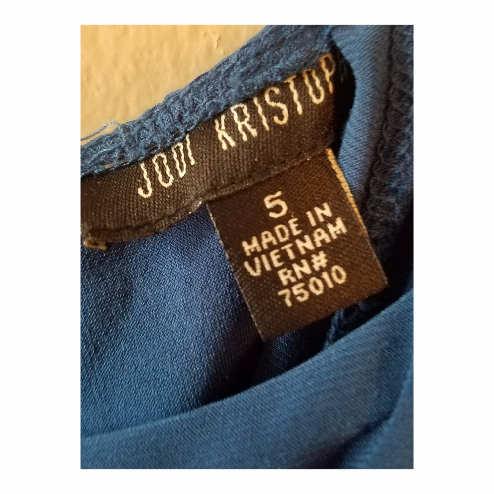 NWOT Blue Dress - Picture 3 of 5