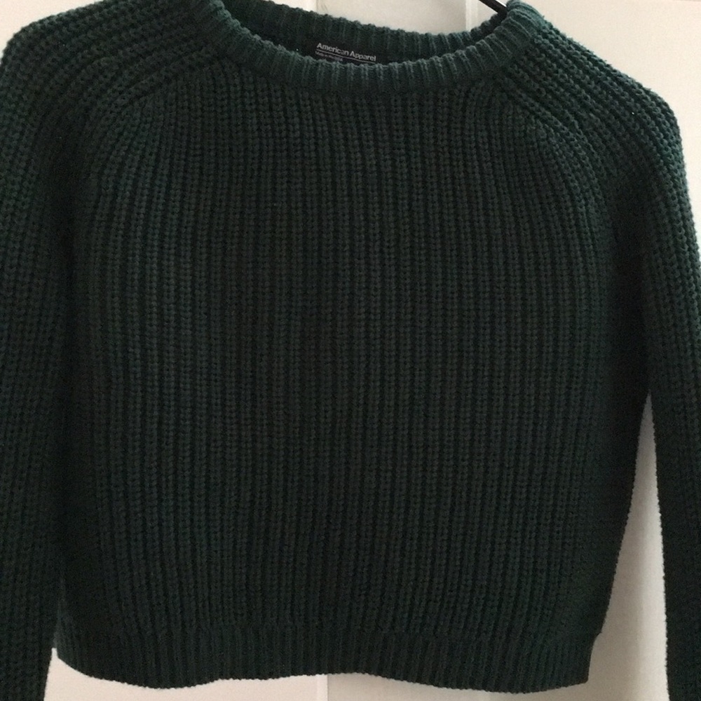 American Apparel cropped fisherman pullover