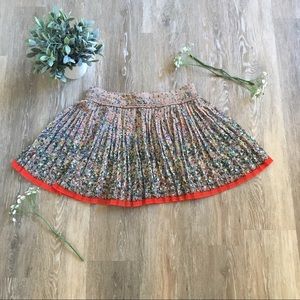 Floral skirt.