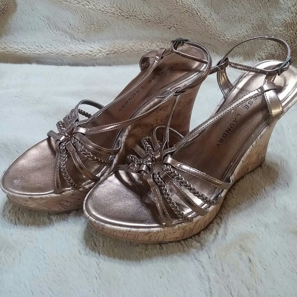 Women's Chinese laundry cork wedge