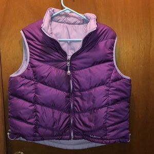 L.L. BEAN REVERSIBLE PUFFER VEST LADIES SIZE X LG