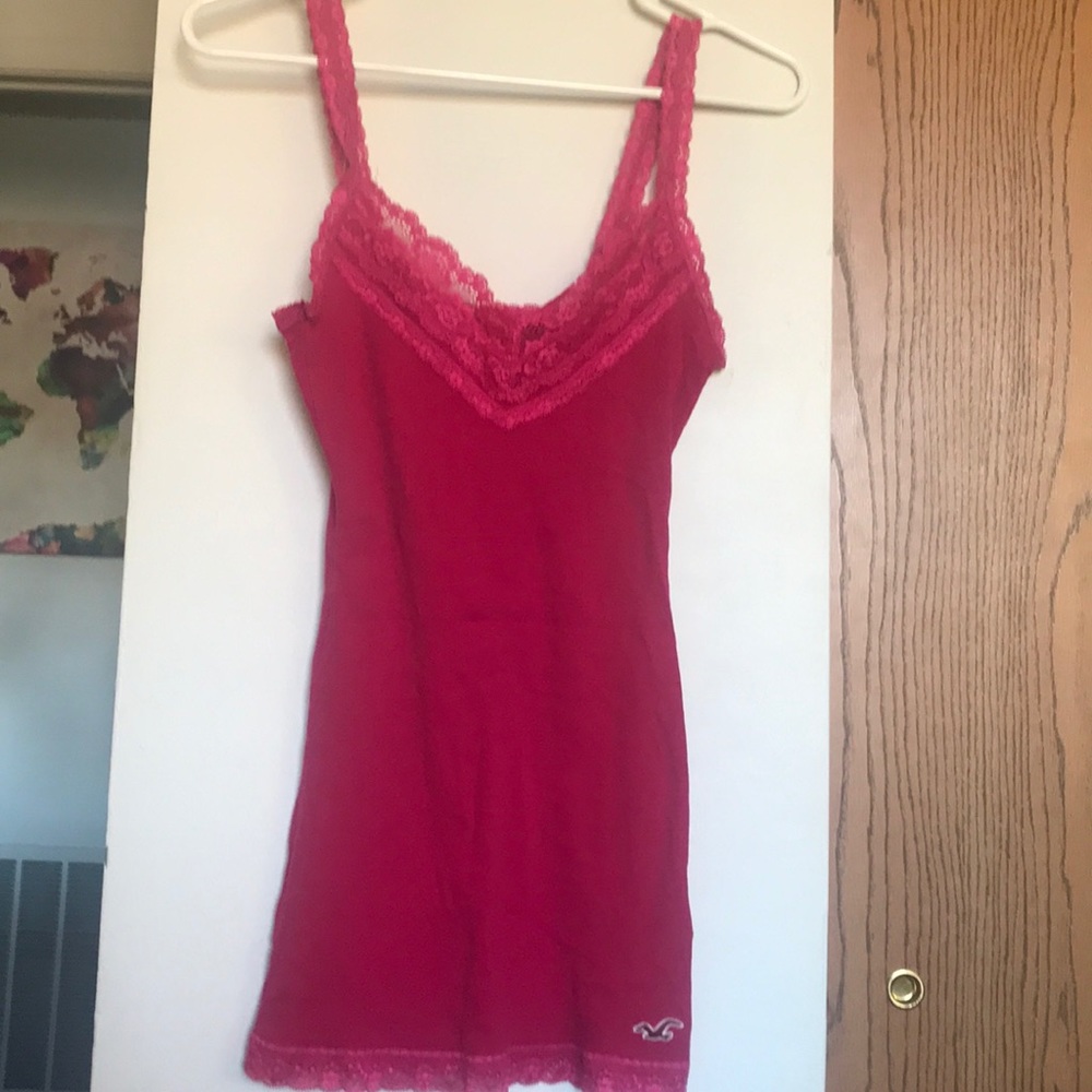 Hollister pink tank top
