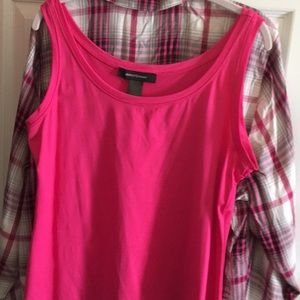 EUC Ashley Stewart hot pink tank 18/20