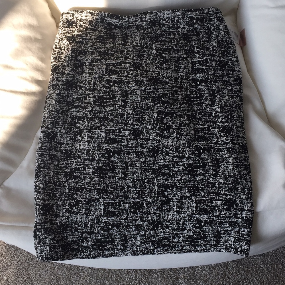 Black and white philosophy skirt