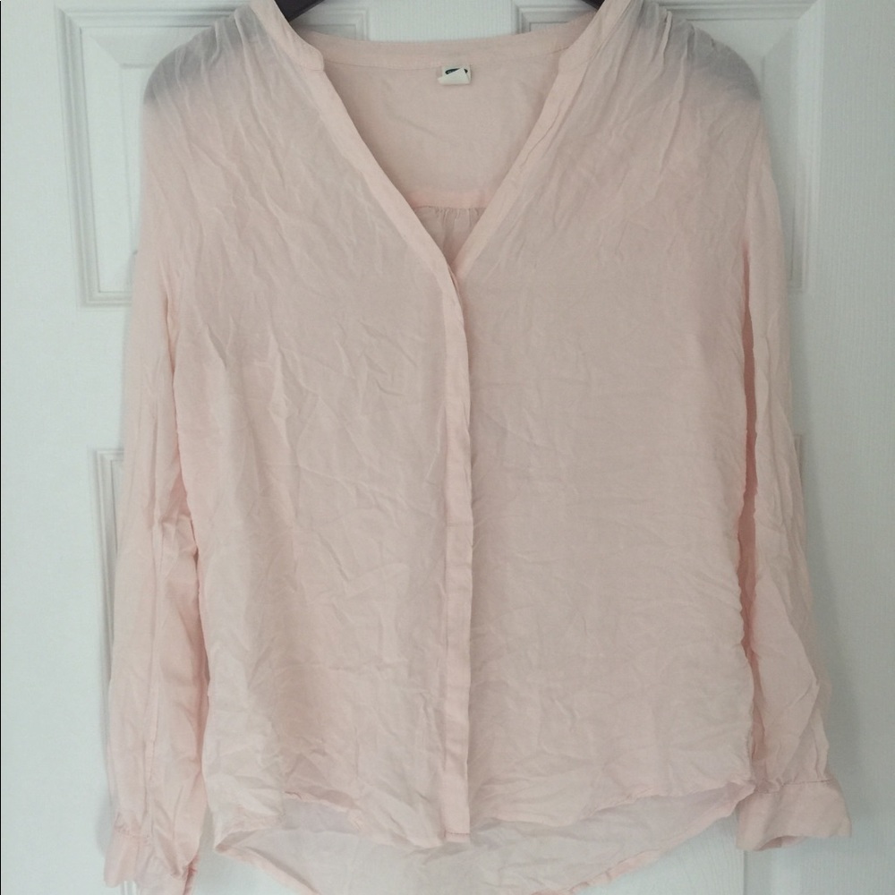Blush Pink Old Navy Button Up