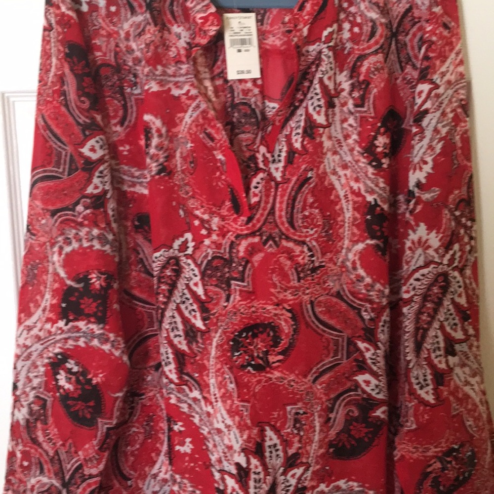NWT Ashley Stewart bandana print tunic 18/20