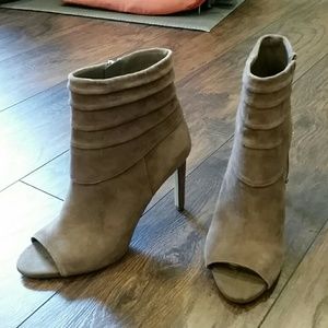 New BCBG peep Toe Booties