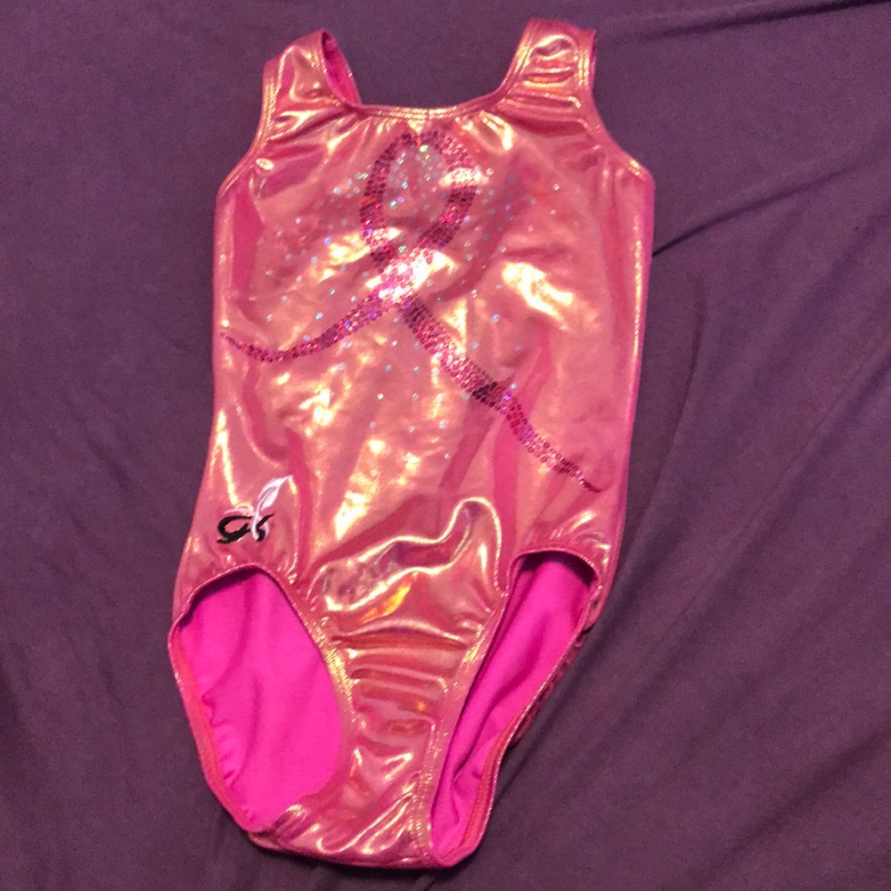 GK ELITE Pink gymnast gymnastics AXS Leotard EUC