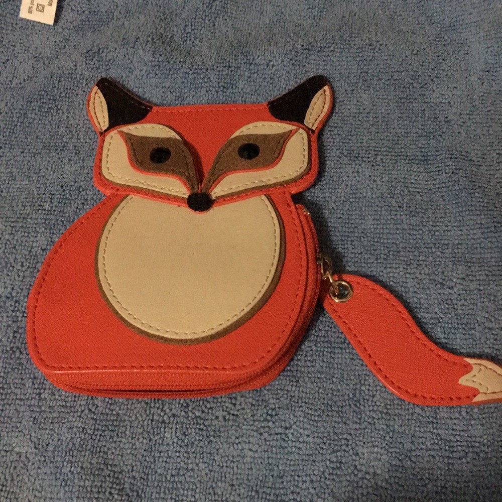 NWOT Kate spade fox coin purse