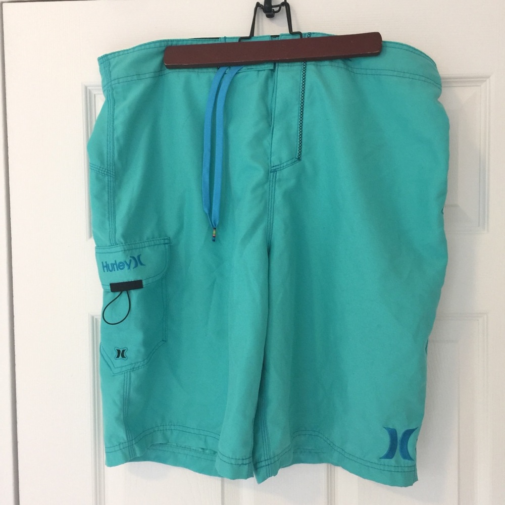 Blue Hurley Men’s Swim Trunks