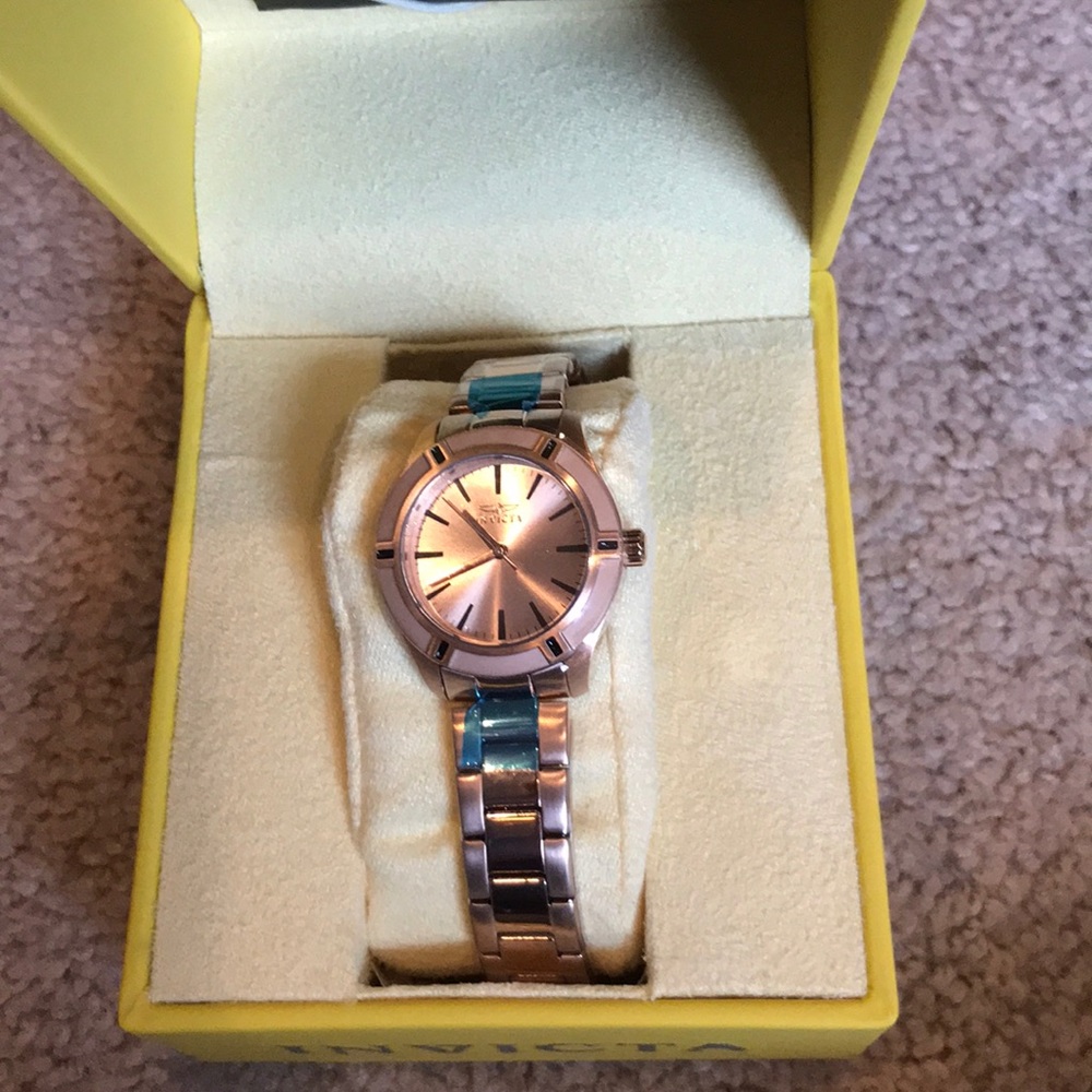 Rose gold stainless steel Invicta Watch