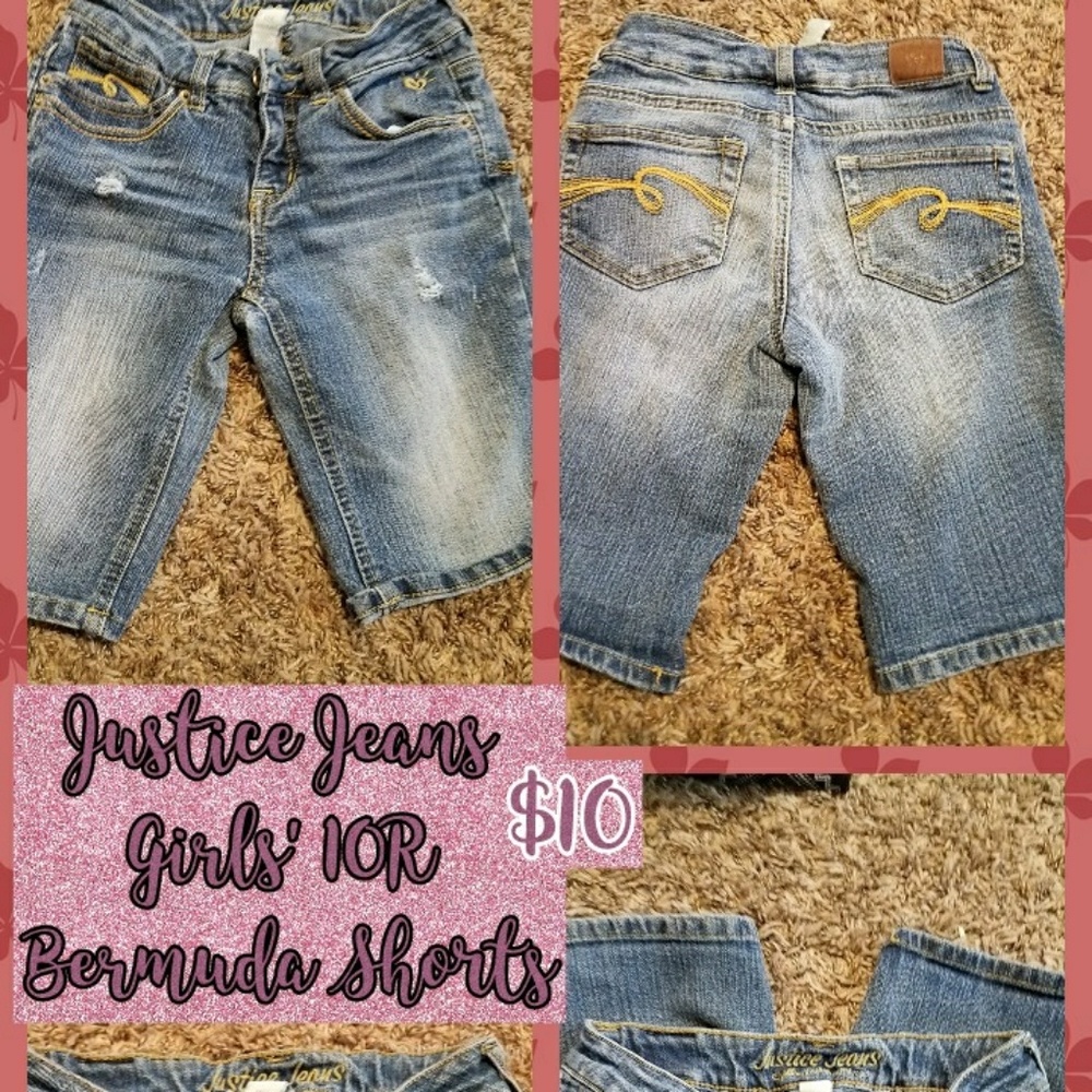 Girl's EUC 10R Justice Bermuda Shorts