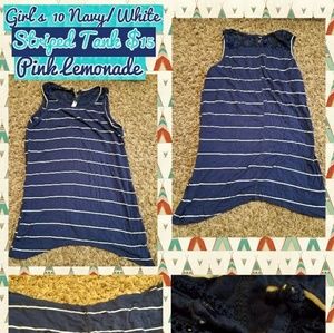 NWOT Girl's 10 Navy/White Striped tank