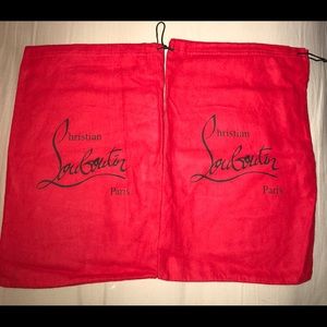 Christian Louboutin 2 red dust bags