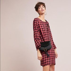 Anthro Cloth & Stone Flutter-Sleeve Tunic Dress