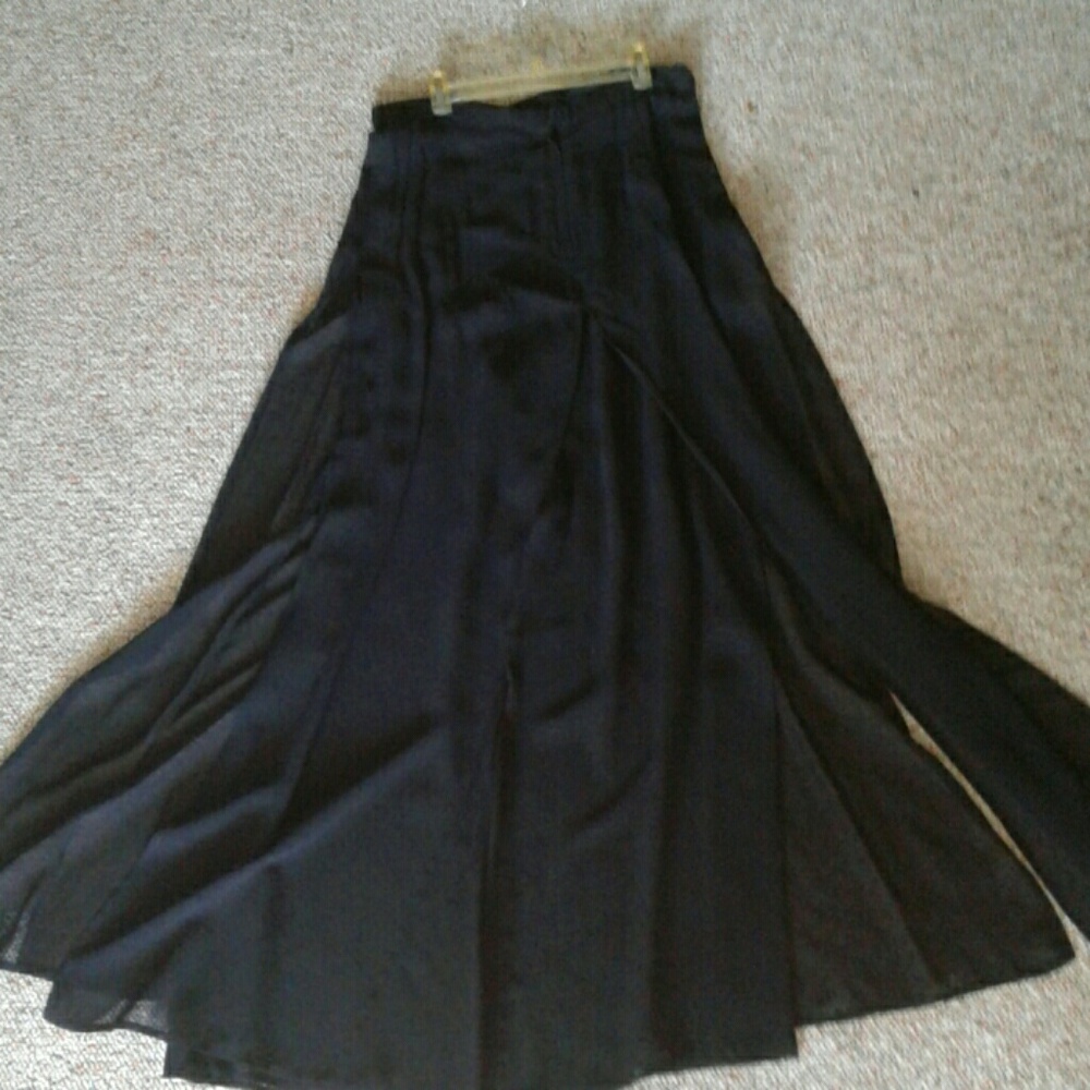 Cache black layered pants