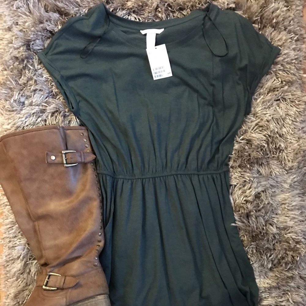 Olive Green Dress