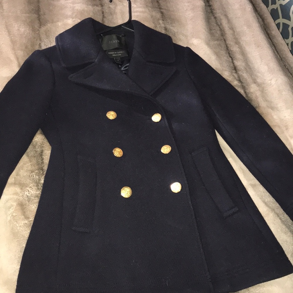 J crew majesty peacoat 00P Navy