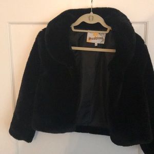 Crop black jacket
