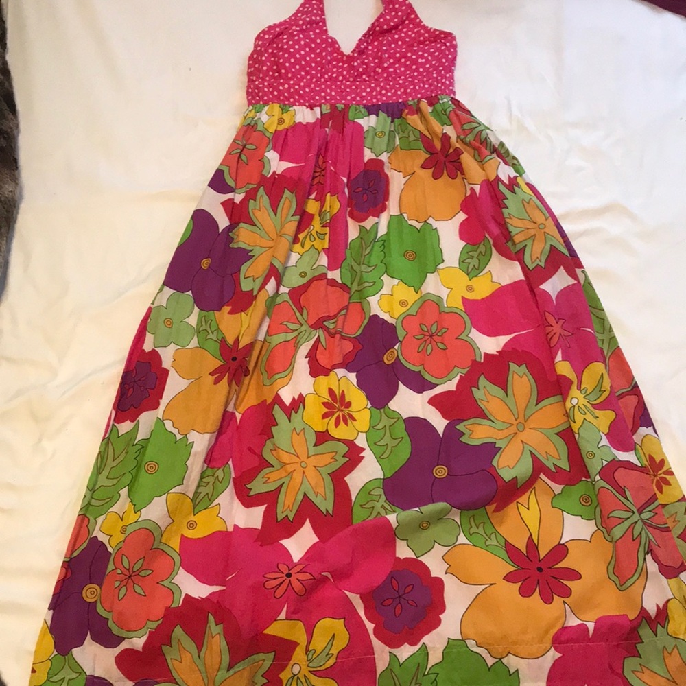 Summer maxi dress, halter top