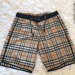 Authentic new with tag Burberry mens swim trunks