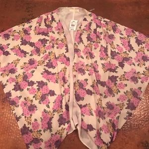 Lush brand floral kimono jacket