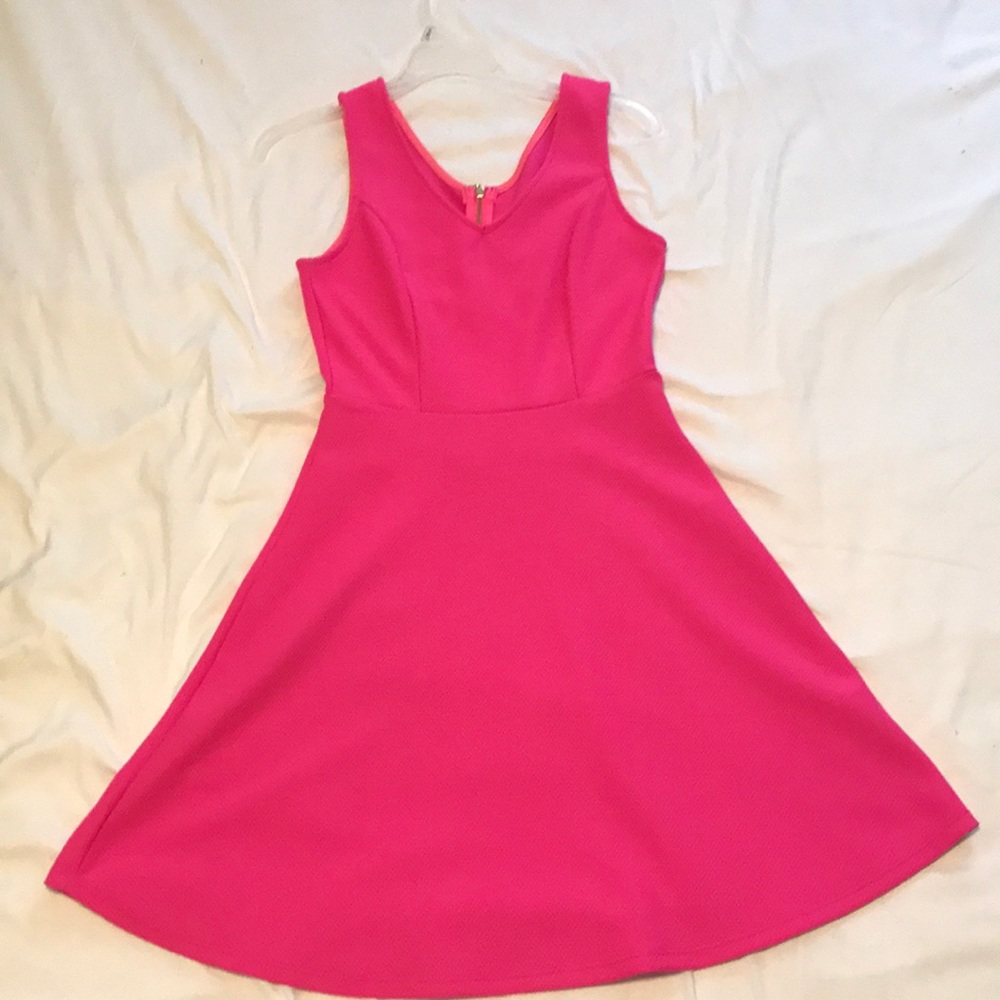 boutique pink bodycon a-line mini dress