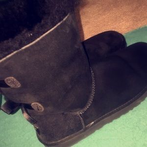 Black Bailey Bow Uggs
