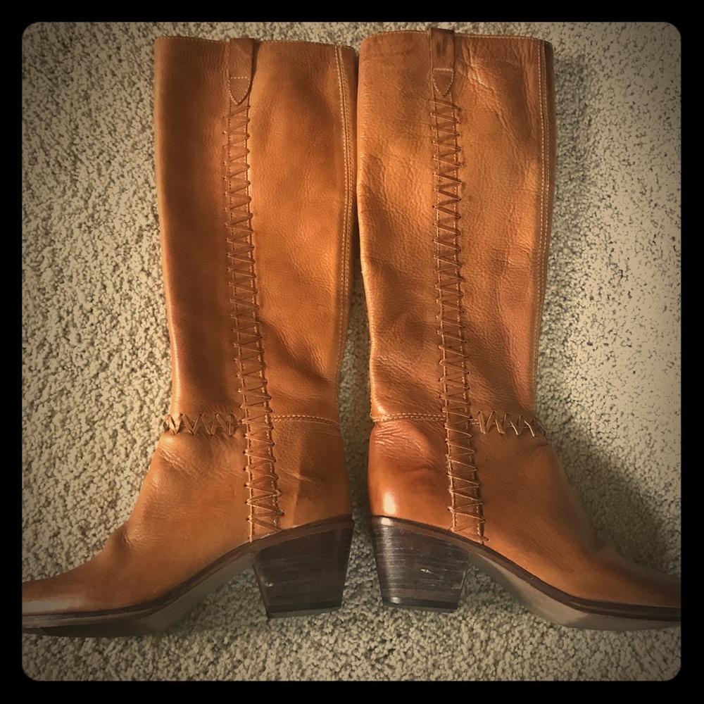 Vintage Leather riding boot size 7