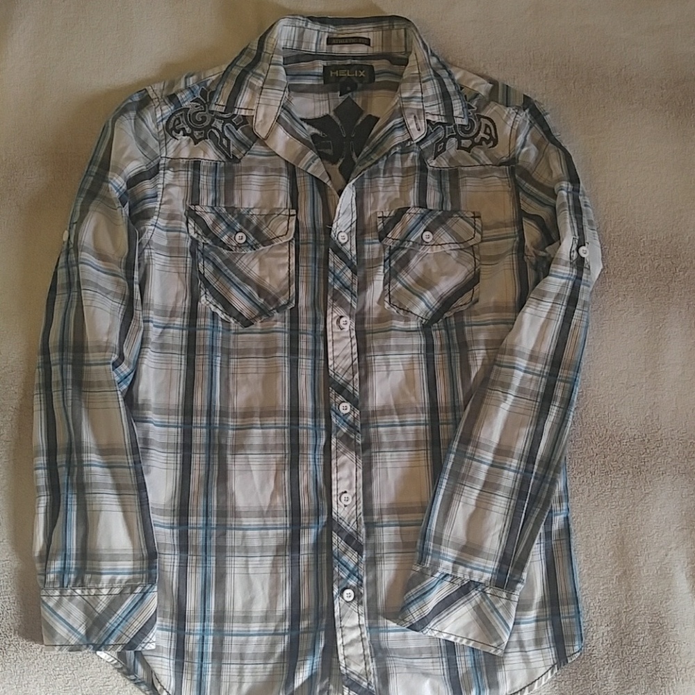 Helix Button Down Long Sleeve Shirt