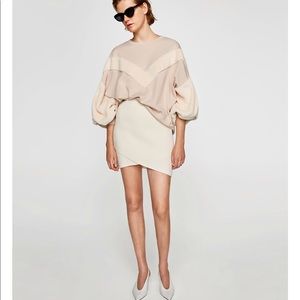 Zara brand new asymmetric knit skirt