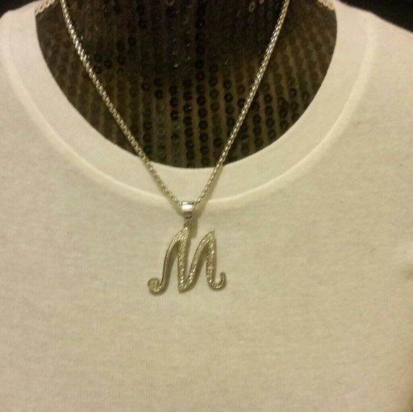 Letter M Necklace - Picture 1 of 1
