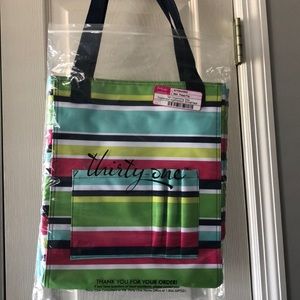Thirty One Tall Organizing Tote in Preppy Poppy