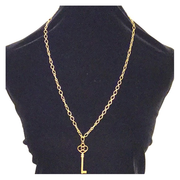 Unlock your Destiny Rose Gold Vintage Key Necklace - Picture 2 of 5