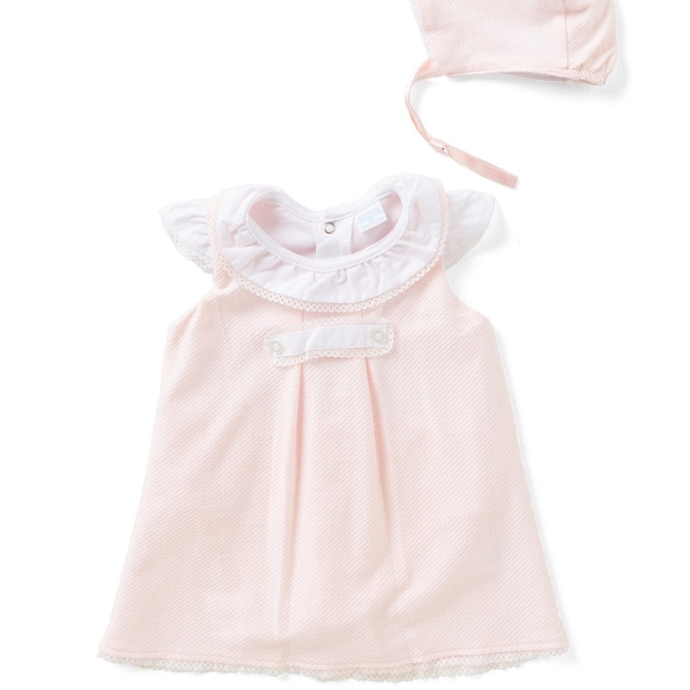 Beautiful newborn dress and bonnet!