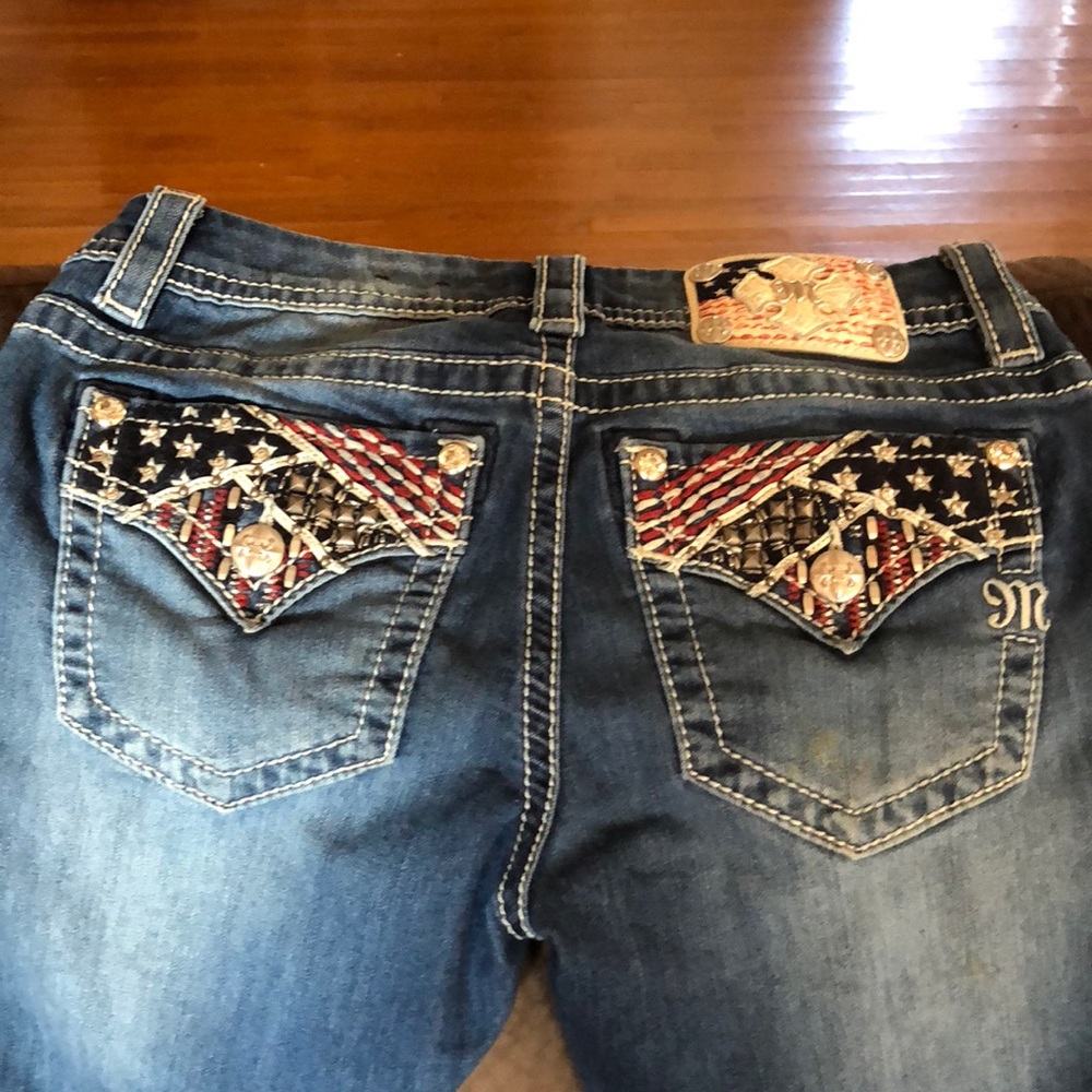 Miss Me Easy Crop jean worn one time