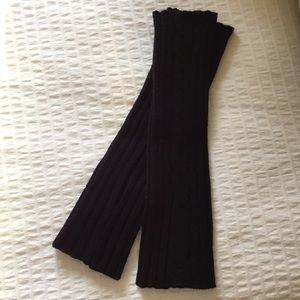 Black Sweater Leg Warmers
