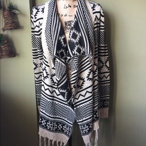 Just Fab Fringed Cardigan.