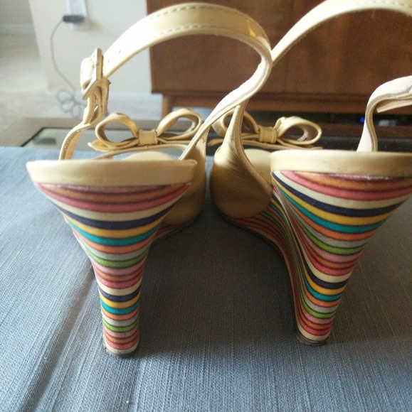 Kate Spade Rainbow Wedge Heels - Picture 4 of 4