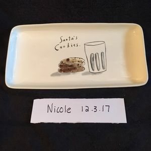 Santa cookies platter RD