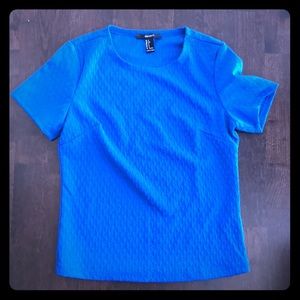 Blue short sleeve blouse