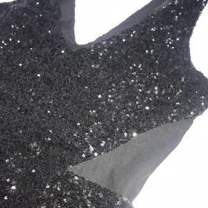 Black Sequin Bodycon Dress (Bebe)